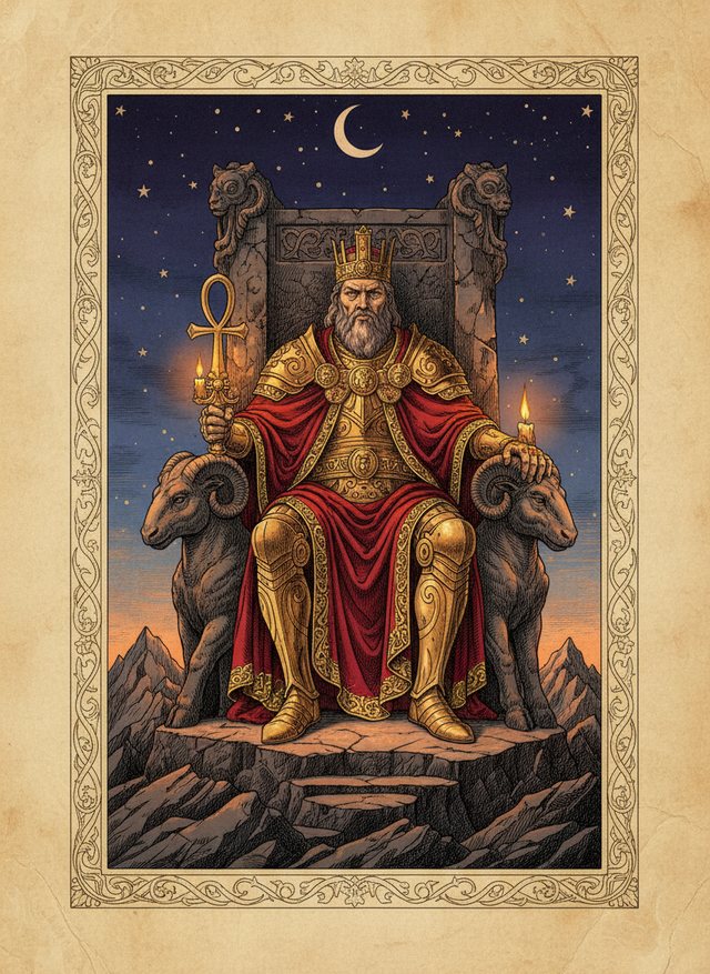 The Emperor tarot card